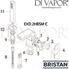 Bristan Exodus 2 Hole Bath Shower Mixer Spares